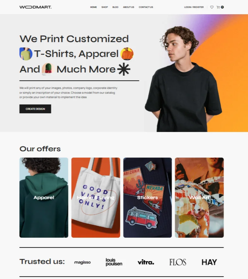 ShirtShack – E-commerce T-Shirt Printing Online