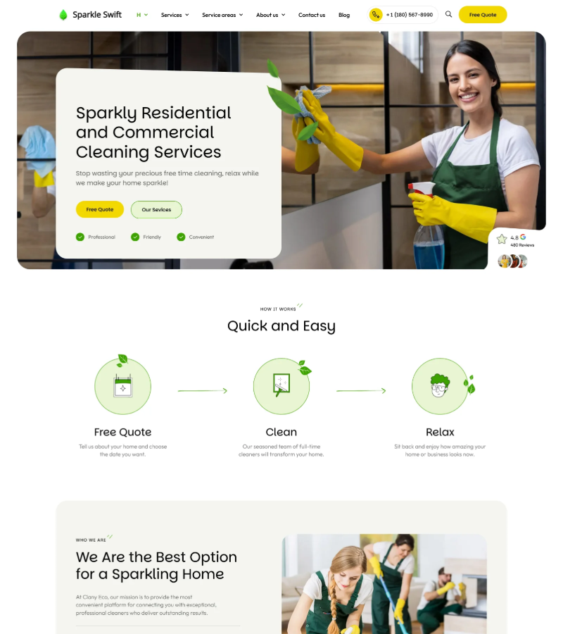 Allanux Web – Residential & Commercial Cleaning Service Website
