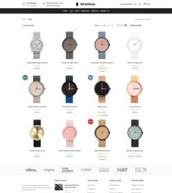 WristGlow – Modern & Smart Watch Online Shop page